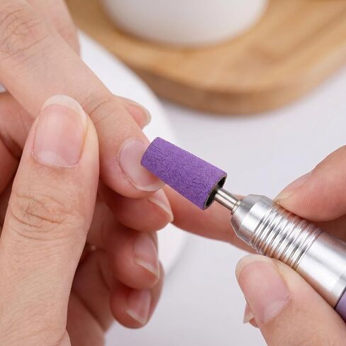 10pcs Manicure Drill Sanding Bands - Cone Shape 240 Grit Buffing Bands for Electric Nail Drill - Nail Salon Accessories for Art Prep and Shaping in Kuwait