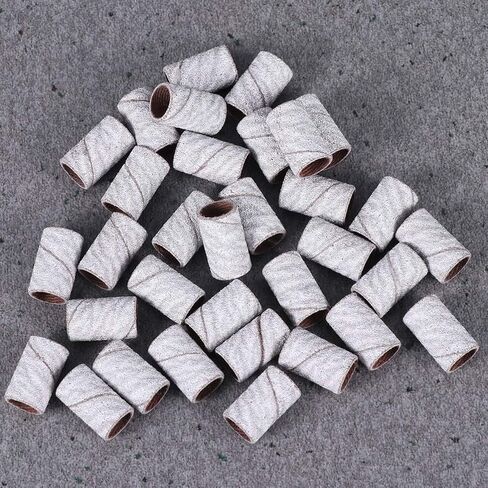 Nail Sanding Bands Set 100pcs with Brown Corundum Material White Zebra for Easy to Use Carving and Polishing for Nail Salon and DIY Art at Home in Kuwait