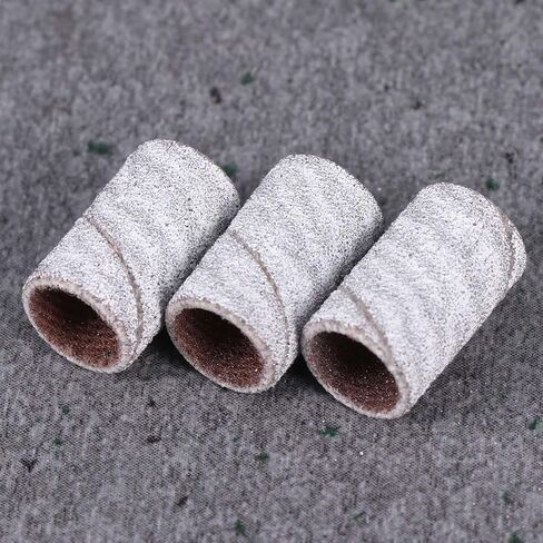 Nail Sanding Bands Set 100pcs with Brown Corundum Material White Zebra for Easy to Use Carving and Polishing for Nail Salon and DIY Art at Home in Kuwait