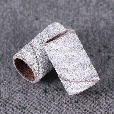 Nail Sanding Bands Set Nail Polishing Bands 100pcs White Zebra with Brown Corundum Material that Do Not Fall Apart Quickly for Manicure and Pedicure in Kuwait