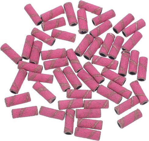 STAHAD 50 Pcs Small Nail Sanding Bands for Nail Drill Bits Portable Tungsten Steel Sanding Rings and Home Manicure in Kuwait
