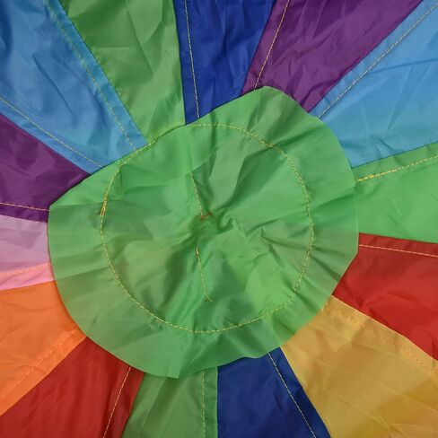 Fafeicy Rainbow Parachute Oxford Fabric Kids Play Parachute 6m متعدد الألوان لعبة تمرين الفريق للأطفال ألعاب جماعية رياض الأطفال أنشطة الحفلات الخارجية in Kuwait