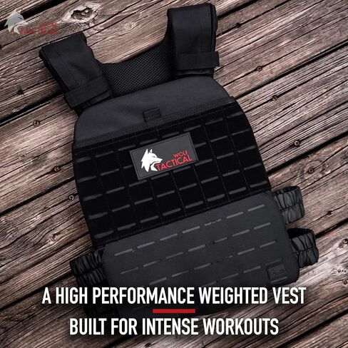 WOLF TACTICAL Weighted Vest and Weight Vest Plates (Black, 8.75lbs) in Kuwait