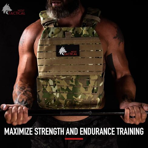 WOLF TACTICAL Weighted Vest and Weight Vest Plates (Black, 8.75lbs) in Kuwait