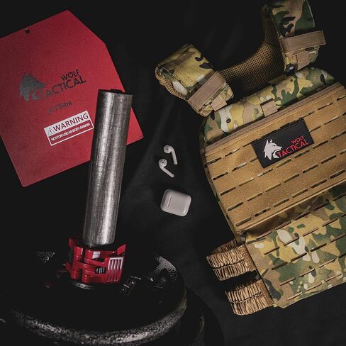 WOLF TACTICAL Weighted Vest and Weight Vest Plates (Black, 8.75lbs) in Kuwait
