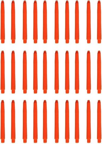 10 Sets of 3 (30 Pieces) 2ba Fluro Neon Orange Nylon Dart shafts Medium Size 48 mm 2" in Kuwait