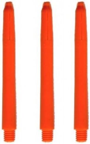 10 Sets of 3 (30 Pieces) 2ba Fluro Neon Orange Nylon Dart shafts Medium Size 48 mm 2" in Kuwait