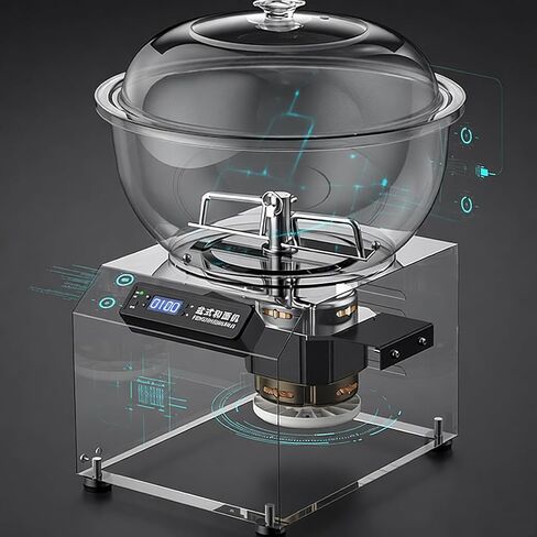 5KG Electric Dough Mixer with Stainless Steel Detachable Bowl, 110V 750W Dough Kneading Machine, 30-Min Timer and LED Display, for Home Baking and Kitchen Use in Kuwait