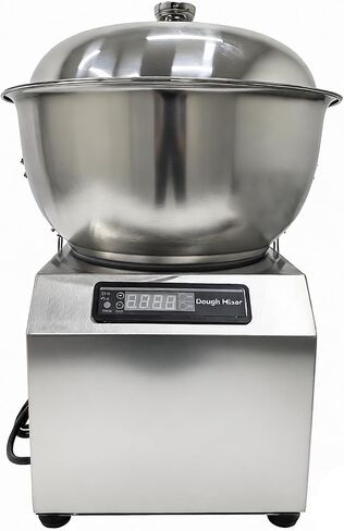 5KG Electric Dough Mixer with Stainless Steel Detachable Bowl, 110V 750W Dough Kneading Machine, 30-Min Timer and LED Display, for Home Baking and Kitchen Use in Kuwait