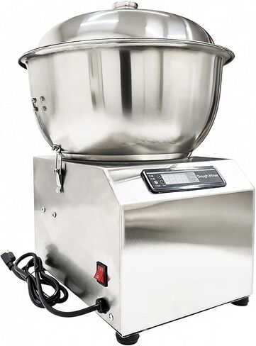 5KG Electric Dough Mixer with Stainless Steel Detachable Bowl, 110V 750W Dough Kneading Machine, 30-Min Timer and LED Display, for Home Baking and Kitchen Use in Kuwait