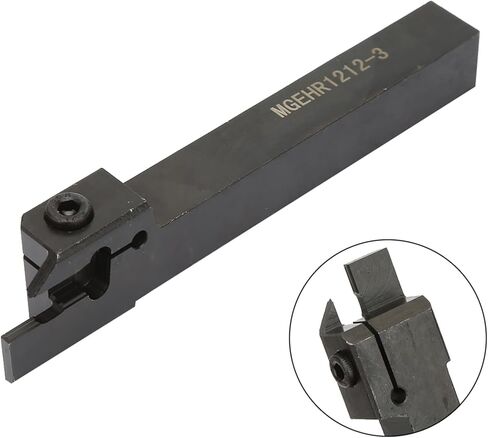 Lathe Parting Tool Holder, MGEHR1212 3 Lathe Cut Off Grooving Tool with 10 Inserts, for CNC and Manual Machine in Kuwait
