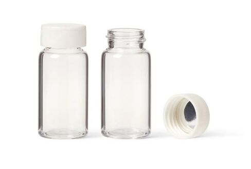 United Scientific® Scintillation Vials, 20 mL, with Attached White Urea Cap (Size 22-400) and Cork foil Liner in Kuwait