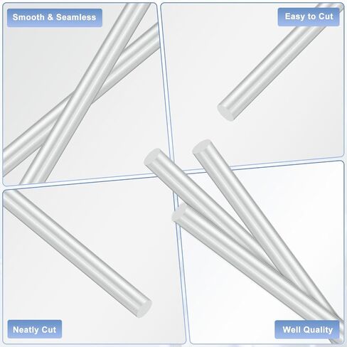 M METERXITY 2-Pack قضيب ألومنيوم مستدير، 8 مم (5/16 بوصة) قطر 200 مم (8 بوصة) طول 6061 قضيب ألومنيوم مستدير مخرطة صلبة عصي معدنية لصنع الحرف اليدوية/صناعية/بناء/نموذج in Kuwait