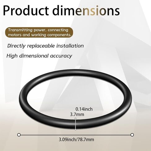 10 Pack Rock Tumbler Rubber Belts, Replacement for KoolStone C1 C1 Pro C3 & KomeStone K1 K1 Pro K3 Rock Tumbler, High Elastic Wear-Resistant Universal Tumbler Accessory Belts in Kuwait