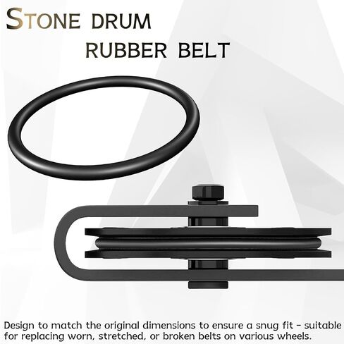 10 Pack Rock Tumbler Rubber Belts, Replacement for KoolStone C1 C1 Pro C3 & KomeStone K1 K1 Pro K3 Rock Tumbler, High Elastic Wear-Resistant Universal Tumbler Accessory Belts in Kuwait