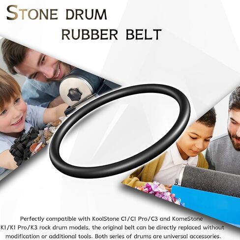 10 Pack Rock Tumbler Rubber Belts, Replacement for KoolStone C1 C1 Pro C3 & KomeStone K1 K1 Pro K3 Rock Tumbler, High Elastic Wear-Resistant Universal Tumbler Accessory Belts in Kuwait