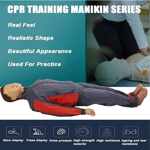 CPR Manikins Dummy Training Kit, Advanced Full Body Adult Training Manikin Kit, Resuscitation Manikins for Classroom or Research Centers in Kuwait