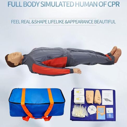 CPR Manikins Dummy Training Kit, Advanced Full Body Adult Training Manikin Kit, Resuscitation Manikins for Classroom or Research Centers in Kuwait