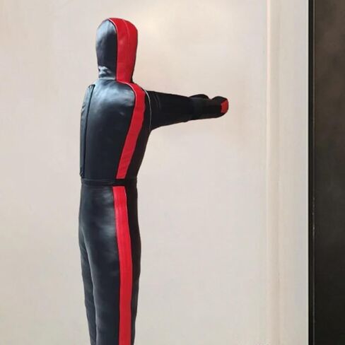 Unfilled Wrestling Dummy Punching Bag Professional Boxing Dummy Grappling Training Aid for Practice Workout Throwing Indoor PU Leather- 170cm Height in Kuwait