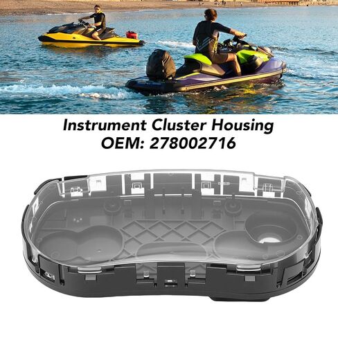 Akozon Instrument Panel Housing LCD Gauge Cluster Cover, Direct Replacement with ABS Replacement for Sea Doo 4TEC RXP RXT GTX GTR in Kuwait