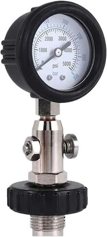 Air Tank Pressure Checker for Scuba Diving with 350Bar Gauge,Diving Gauge(BlackSilver B) in Kuwait