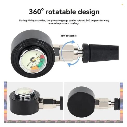 Scuba Diving Pressure Gauge Diving Residual Pressure Gauge Diving Accessories 15Cm in Kuwait