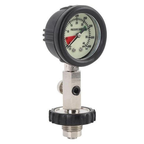 Scuba Pressure Gauge, Stainless Steel Dive Pressure Gauge with Bright Display, Precise Cylinder Reading, Compact Design, for Divers in Low Light Underwater Use in Kuwait