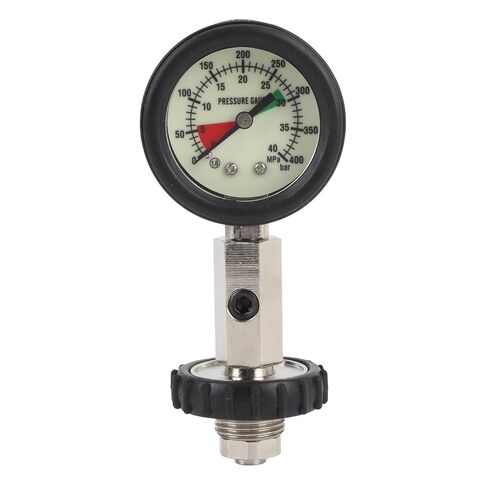 Scuba Pressure Gauge, Stainless Steel Dive Pressure Gauge with Bright Display, Precise Cylinder Reading, Compact Design, for Divers in Low Light Underwater Use in Kuwait