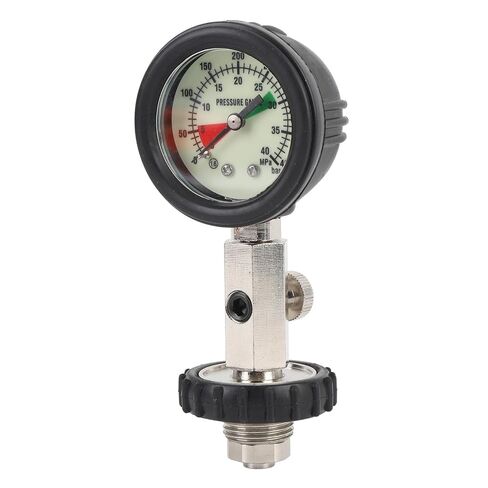 Scuba Pressure Gauge, Stainless Steel Dive Pressure Gauge with Bright Display, Precise Cylinder Reading, Compact Design, for Divers in Low Light Underwater Use in Kuwait
