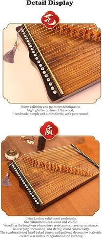 Guzheng Finger Trainer, 21 Strings, Zither with Accessories, 68x34 CM in Saudi Arabia