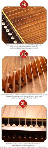 Guzheng Finger Trainer, 21 Strings, Zither with Accessories, 68x34 CM in Saudi Arabia