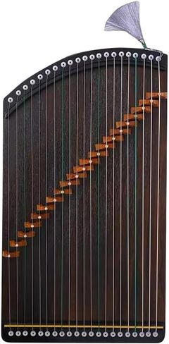 Guzheng with Accessories, 21 Strings Portable Zither, 60x35 CM in Saudi Arabia