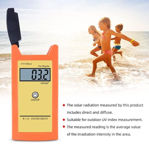 UV Meter Digital Ultraviolet Radiation Detector with 2 Inch Digital Display,Handheld UVI Light Meter Tester for Outdoor, UV Lamps in Kuwait