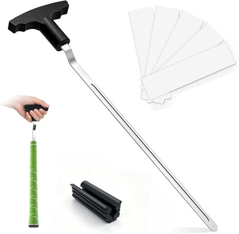 Golf Grip Removal Tool 3-Piece Set, High-Carbon Steel Golf Club Regripping Kit, No Shaft Damage All-in-One Golf Grip Remover, Complete Golf Club Maintenance Tools Without Extra Tools Needed in Kuwait