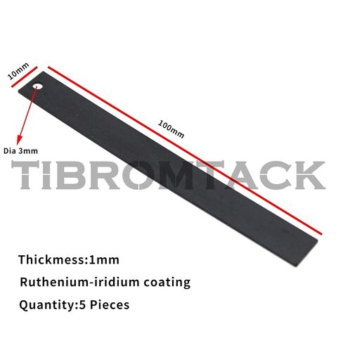 Titanium Anode Plates 5PCS with MMO Ruthenium-Iridium Coating for Swimming Pool Cleaning or Chlorine Production Customization in Kuwait