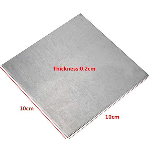 LTKJ 100mmX100mmX2mm الفضة TC4/GR5 2mm سميكة سبائك التيتانيوم لوحة معدنية Ti ورقة in Kuwait
