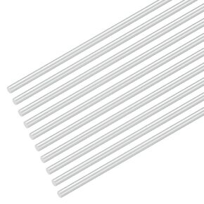 M METERXITY 16-Pack Round Aluminum Rod, 4mm (5/32") Dia 200mm (8") Length 6061 Aluminum Round Rod Solid Lathe Bar Stock Metal Sticks for DIY Crafts Making/Industrial/Construction/Model in Kuwait
