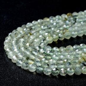 #US 4MM Natural Phrenite Micro Faceted Round 5 inch (80009437-P32) in Kuwait
