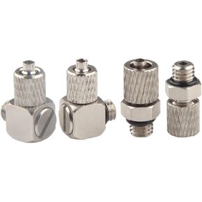 5Pcs Mini Pneumatic Pipe Fitting Hose OD 3mm 4mm 5mm 6mm Male Thread M3 M4 M5 M6 Copper Straight/Elbow Type Quick Connector(Hose OD 4mm - M6,PL) in Kuwait