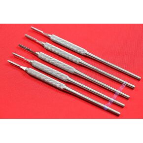 5pcs Round Pattern Scalpel Handle NO 3 Crafts Veterinary Dental German Stainless CYNAMED in Kuwait