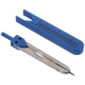 Electrocardiogram Caliper Measuring Tool Portable EKG Wave Section Gauge Metal Dividers Calipers with Screw-Mount Design and Storage Case for Doctors and Nurses for Use in Kuwait