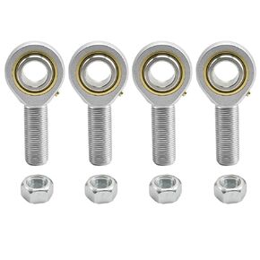 MDEOOSKY 4Pcs POSB6 Rod End Bearings with Jam Nuts, 3/8 Inch Bore and 3/8-24 Right Hand Thread Male Joint, Self-Lubricating for Racing, Off-Road & Industrial Use in Kuwait