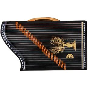 Mini Guzheng، 21 وترًا ورموز آلة القانون المستقلة، آلة وترية صينية مع ملحقات مناسبة للمبتدئين/المحترفين (E) in Saudi Arabia