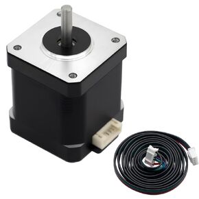 HXH Nema 17 Stepper Motor 1.8° 1.0A 3.9V, 130mN.m (18.4oz·in) Holding Torque 23mm Body,42 2-Phase Hybrid Stepper Motor with 39.4Inch Cable for 3D Printer CNC in Saudi Arabia