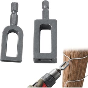 2PCS Electric Drill Wire Twisting Tool for Farmers with 1/4" Hex Shank | Construction Workers & DIYers – Heavy Duty Wire Twister–Professional Twists in 3 Seconds – Joint-Friendly Design in Kuwait