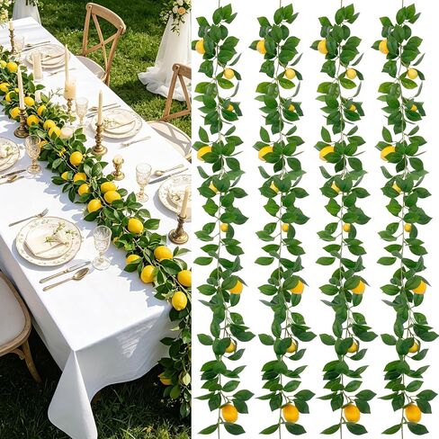 تصفح الاصطناعي من Willow Vines Garland (5 حزمة) - 35.43 "Touch Touch Silk Hanging Greenery Greenher Vines for Home Decor Party Outdoor Indoor Decoration in Kuwait