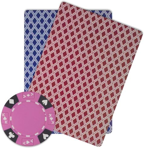 Brybelly 50 رقائق بوكر Pink Ace King مناسبة لطين مركب 14 جرام in Kuwait