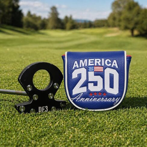 USA 250th Anniversary Golf Putter Cover for LAB DF3 Putter, Patriotic Style Premium Golf Club Head Covers, Magnetic Center Shaft Putter Headcover in Kuwait