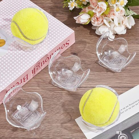 NBEADS 5 Pcs Tennis Ball Waist Clip Holder, ABS Waistband Clip Holder Clear Display Stand for Practice Matches and Sports Activities in Kuwait