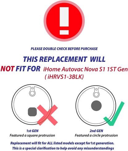 ملحقات مكنسة روبوت مناسبة لـ iHome Autovac Nova S1 2nd Gen/Nova S1 Pro، قطع غيار تناسب BObsweep Dustin/لUltraVision/لمكنسة Orb-i الذاتية الفارغة للروبوت (13PC-1roller4sidesweep8filter) in Kuwait